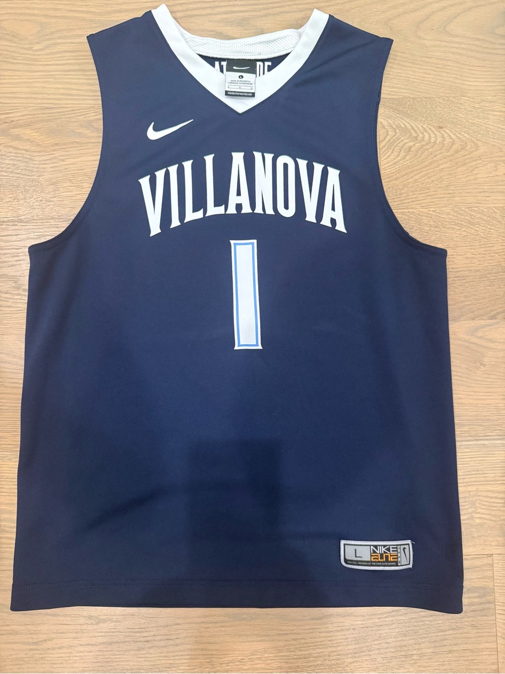 Youth Nike Navy and White Villanova Basketball Jersey